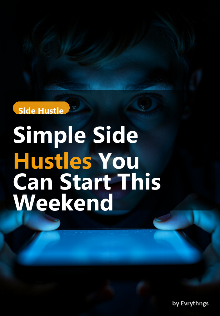Simple Side Hustles You Can Start This Weekend